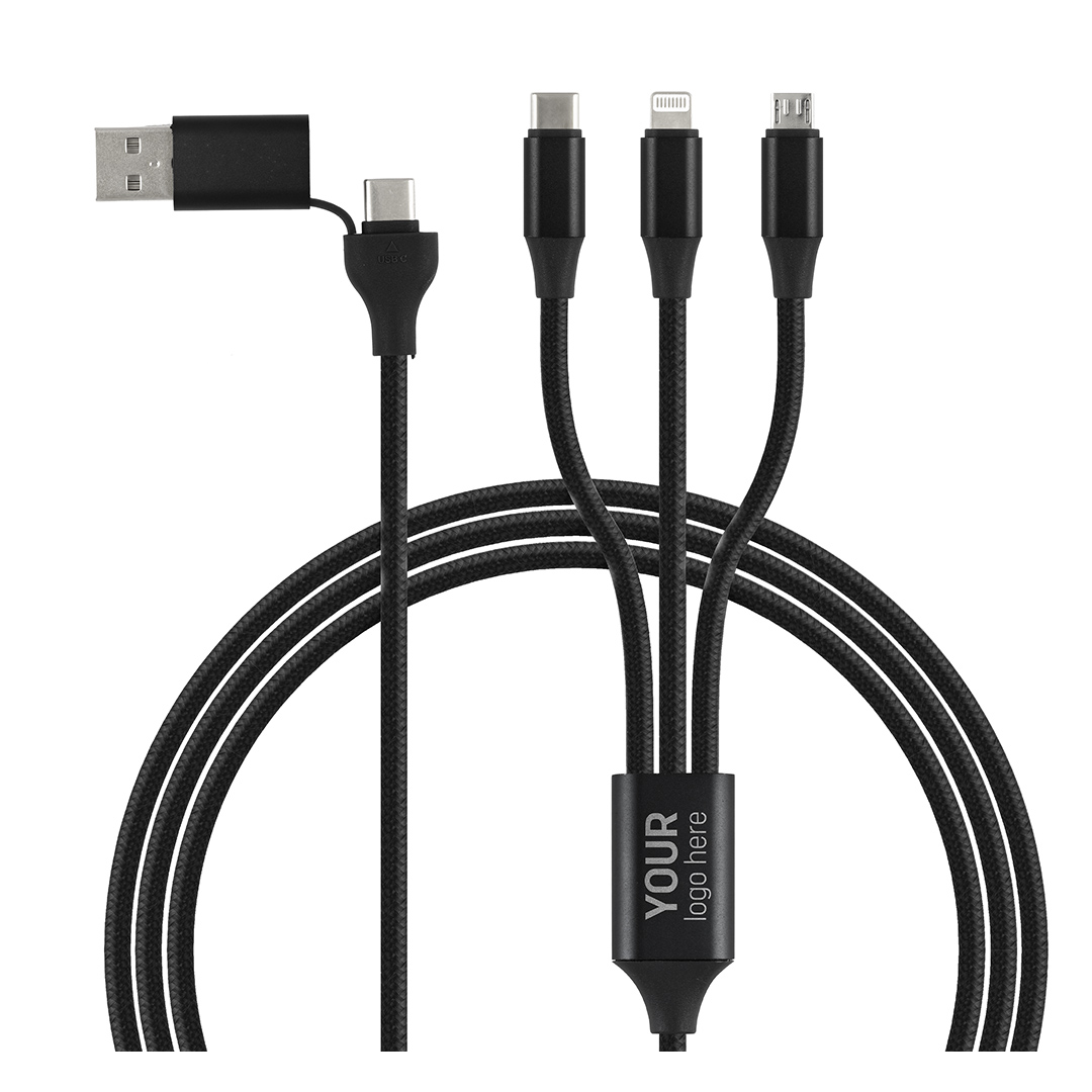USB / Type-C kabl za punjenje i prenos podataka, 6 u 1, 60W